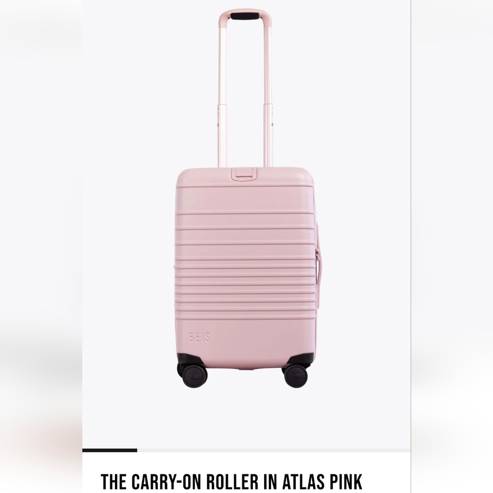 Beis pink carryon suitcase